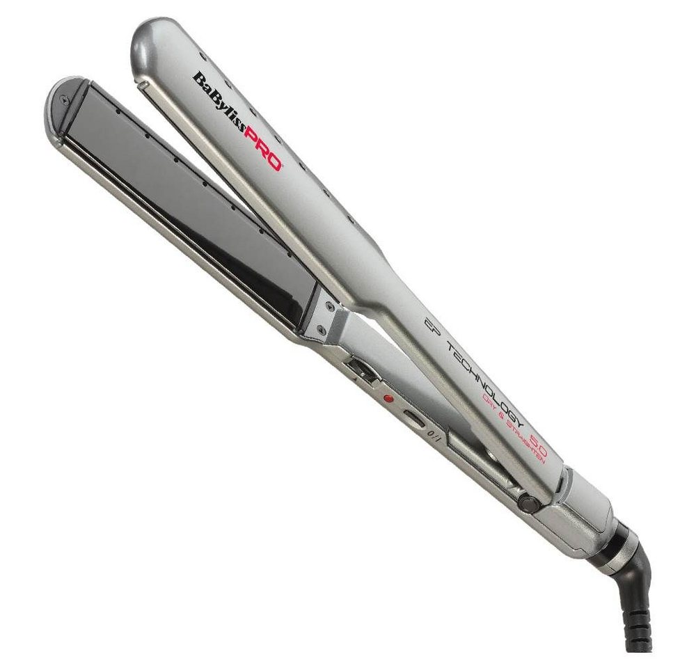 BaBylissPRO Glätteisen Babyliss Pro Dry & Straight Glätteisen Silbergrau 60W von BaBylissPRO