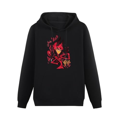 Hazbin Hotel Black Men's Hoodie Graphic Sweatshirt 3XL von BaMfy