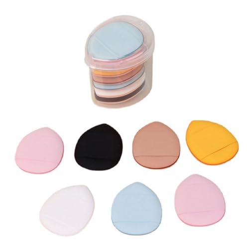 Verdickte Fingerpuderquaste Kissen Concealer puderfrei Dual-Use Dry Sponge Puff Puff Finger F3X8 Wet and Foundation Mini von BaYuYPOO