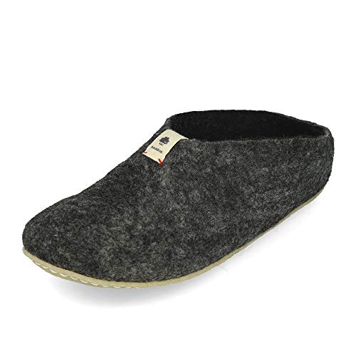 Baabuk Mel Filzpantoffel Slipper Dark Grey EUR 39 von Baabuk