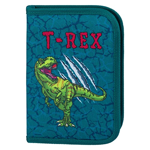 Baagl Federmäppchen für Jungen - Schüleretui, Federtasche, Federmappe für Schreibwaren - Etui, Federpenal, Schulmäppchen (T-REX) von Baagl