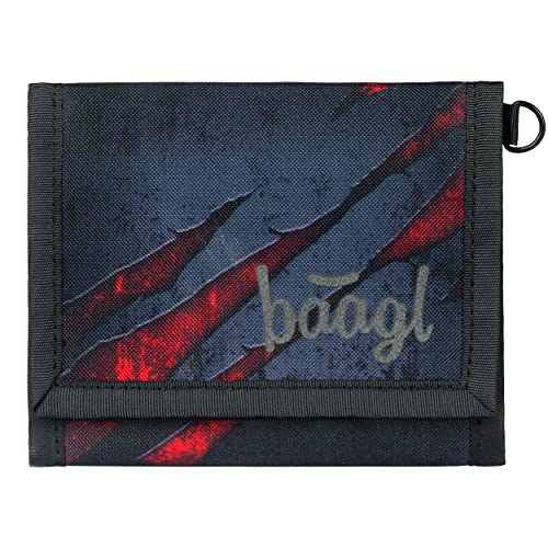 Baagl Geldbeutel Jungen Mädchen Geldbörse Kinder Kleines Portemonnaie Teenager Geldtasche Kinderportmonee (Volcano) von Baagl