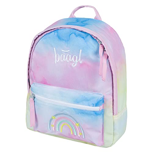 Baagl Kindergartenrucksack Mädchen, Kindergarten Rucksack Kinder, Kleiner Baby Rucksack, Kinderrucksack mit Brustgurt (Rainbow) von Baagl