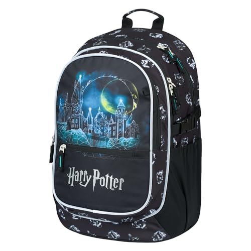 Baagl Schulrucksack für Jungen Mädchen - Schulranzen für Kinder mit ergonomisch geformter Rücken, Brustgurt und reflektierende Elemente (Harry Potter Hogwarts) von Baagl