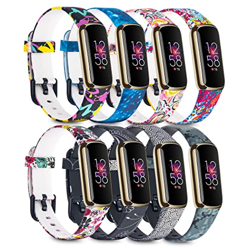 Baaletc Armband Kompatibel mit Fitbit Luxe Armband für Damen Herren,Klassisches Silikon TPU Armbänder Sport Verstellbares Ersatzarmband für Fitbit Luxe Uhrenarmband von Baaletc