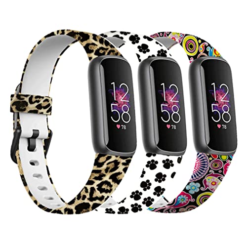 Baaletc Armband Kompatibel mit Fitbit Luxe Armband für Damen Herren,Klassisches Silikon TPU Armbänder Sport Verstellbares Ersatzarmband für Fitbit Luxe Uhrenarmband von Baaletc