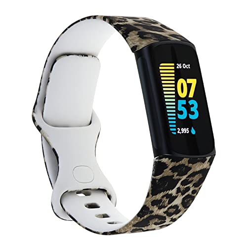 Baaletc Armband für Fitbit Charge 5 Armband/Fitbit Charge 6 Armband Damen Herren, Verbessertes Silikon Uhrenarmband Sport Verstellbares Ersatzband für Fitbit Charge 5 Armbänder/Charge 6 Armbänder von Baaletc