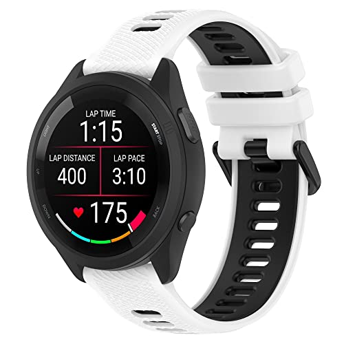 Baaletc armband für Forerunner 255s/265s Music, 18mm Silikon Armbänder Sport Ersatzarmband Kompatibel mit Garmin vivoactive 4s/vivomove 3s/Venu 2s von Baaletc