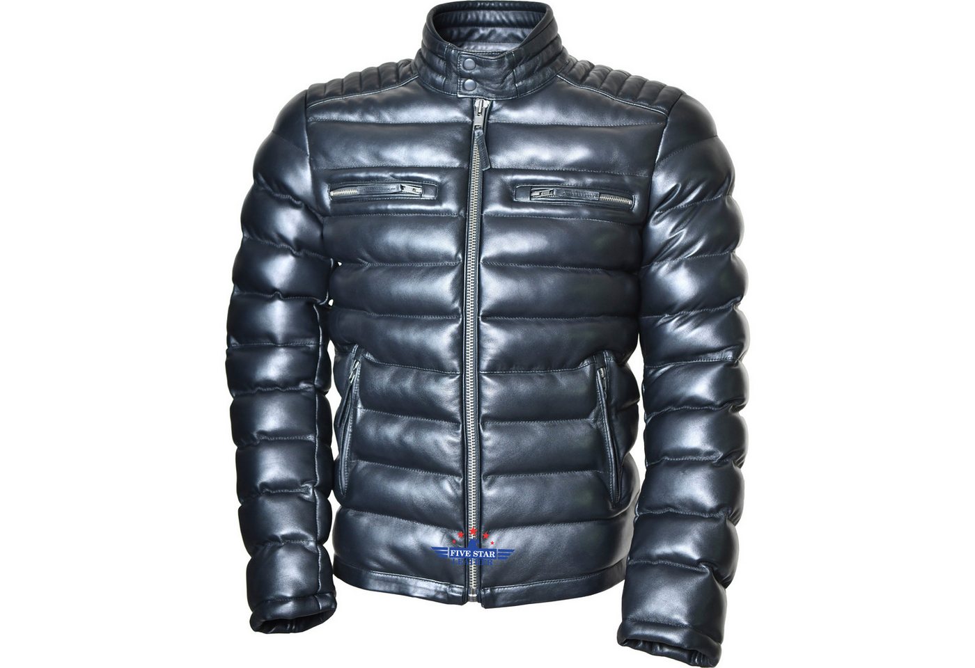 Baallo Lederjacke Herren-Steppjacke von Baallo