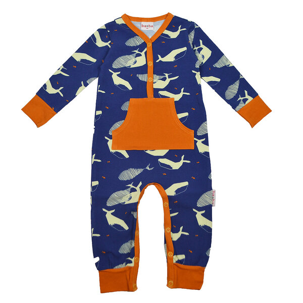 Baba Kidswear Strampler mit Walmotiv von Baba Kidswear