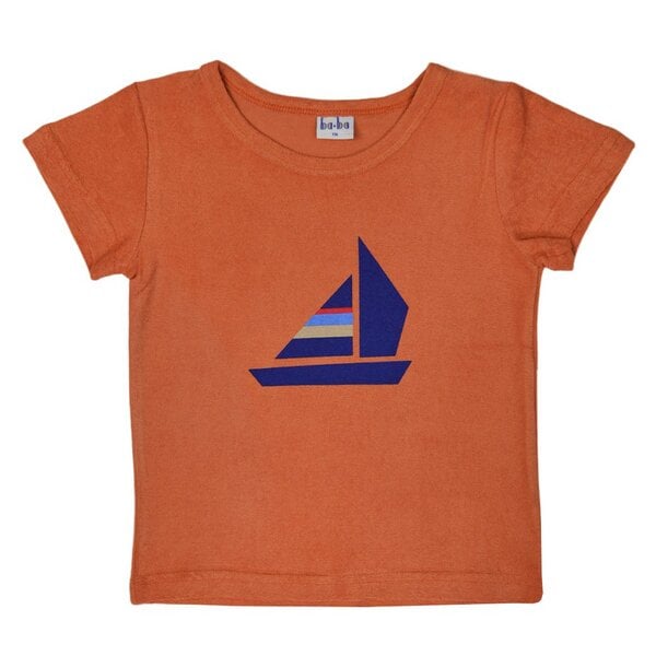 Frottee-Shirt mit Bootprint von baba Kidswear von Baba Kidswear