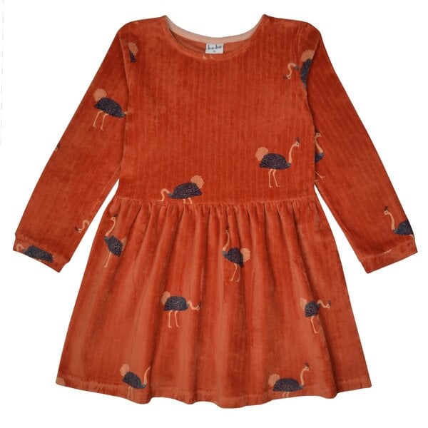 gemütliches Herbstkleid mit Straußen von baba Kidswear von Baba Kidswear