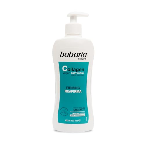 Babaria Körpercreme mit Kollagen | Body Milk 400 ml | Creme mit Kollagen | Feuchtigkeitscreme für Damen und Herren | Körpercreme von Babaria