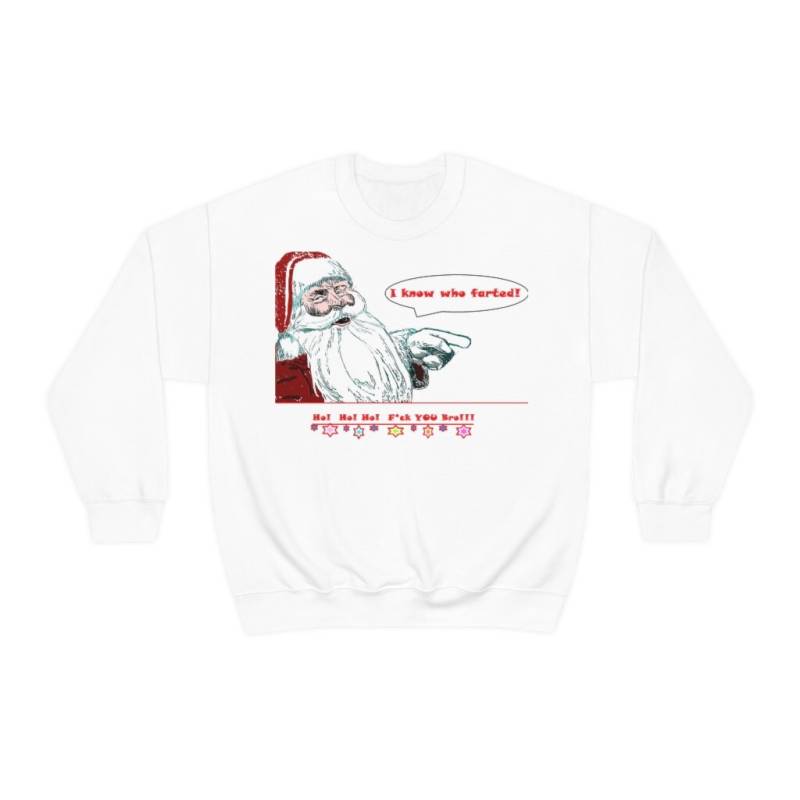 Funny Christmas Sweatshirt Unisex Heavy Blend Crewneck Showing To Reight von Babbadoo