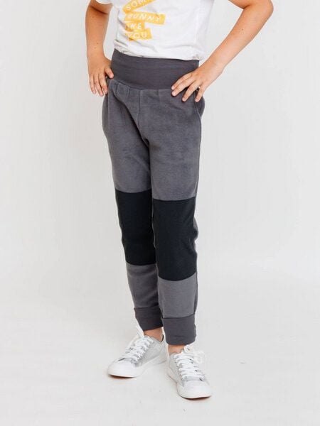 Babbily Mitwachsende Fleece Hose mit robustem Knie - 100% Bio-Baumwolle von Babbily