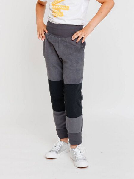 Babbily Mitwachsende Fleece Hose mit robustem Knie - 100% Bio-Baumwolle von Babbily