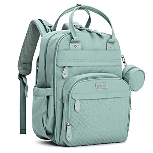 BabbleRoo Wickelrucksack Wickeltasche, Wickelrucksack lässige Wickeltaschen, Multifunktional Große Kapazität Babytasche Reiserucksack mit Wickelauflage & Schnullerhalter von BabbleRoo