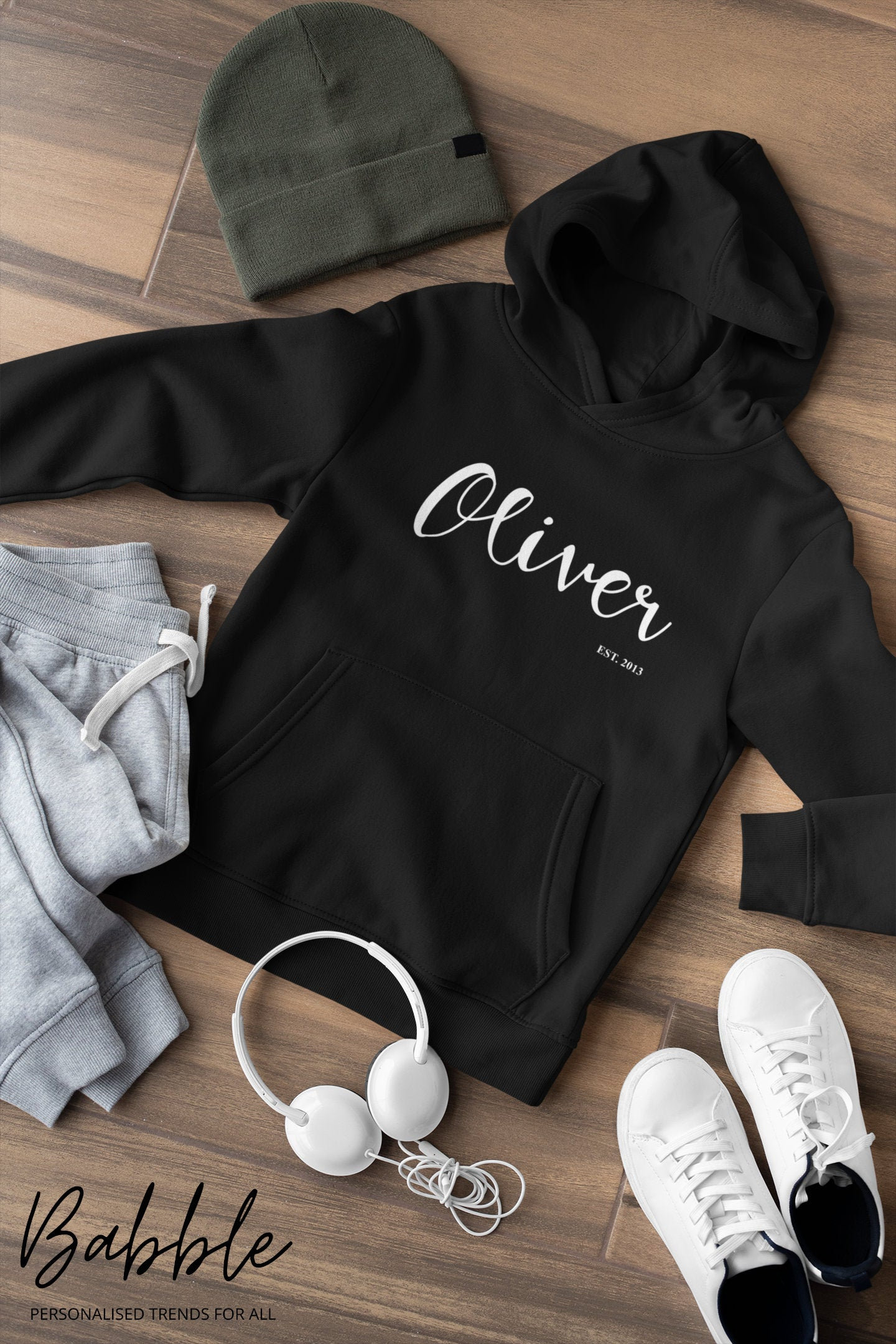 Personalisierte Unisex Arabisch Und Englisch Hoodie | Kinder Erwachsene Personalisierte Unisex Arabisch Und Englisch Hoodie | Kinder Erwachsene von BabbleStore