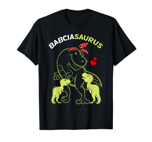 Babciasaurus Babcia 2 Kinder Dinosaurier Muttertag T-Shirt Babciasaurus Babcia 2 Kinder Dinosaurier Muttertag T-Shirt von Babcia of 2 Dinosaurs Grandmother