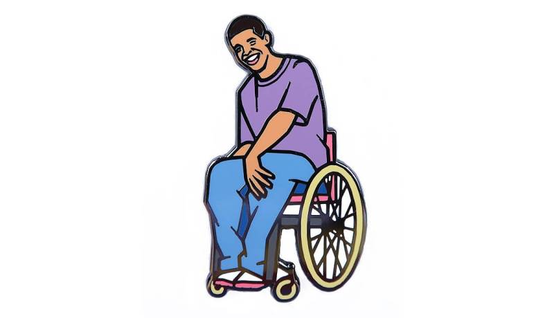 Rollstuhl Jimmy - Emaille Pin Flair Geschenk Kanada Toronto Champagner Papi Rollstuhl Jimmy - Emaille Pin Flair Geschenk Kanada Toronto Champagner Papi von BabelikePress