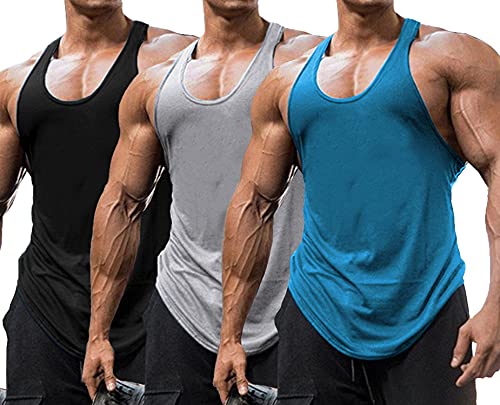 Babioboa Herren Sport Tank Top Bodybuilding Fitness Muskelshirt Ärmellose Sport Shirt Trainingsshirt BGRPE S von Babioboa