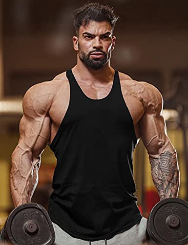 Babioboa Herren Stringer Bodybuilding Workout Gym Tank Tops Y Rücken Muskel Fitness Tanks Ärmelloser Stringer T-Shirt BRW M von Babioboa