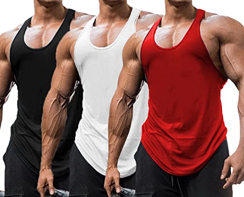 Babioboa Herren Workout Stringer Tanktops Y-Back Gym Fitness Trägershirt Männer Muskelshirt Training Achselshirt Sport BRW XXL von Babioboa