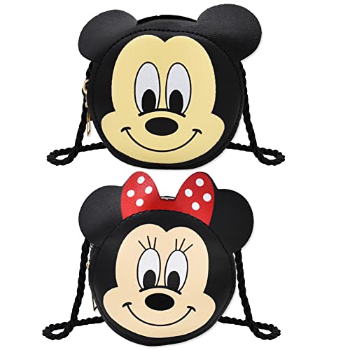 Babioms 2pcs Kinderhandtasche, Cartoon Crossbody Purse, Kinder Umhängetasche, für Mädchen zum Ausgehen oder Reisen, Cartoon Schulter-Tasche（10 * 10 * 4cm） von Babioms