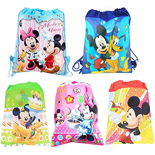 Babioms 5Pcs Cartoon Drawstring Bag, Crossbody Bags, Waterproof Shoe Bag, Sports Bag for Sports and School von Babioms