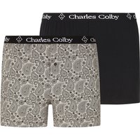 2er Pack Boxershorts LORD PALLONY grau von Charles Colby
