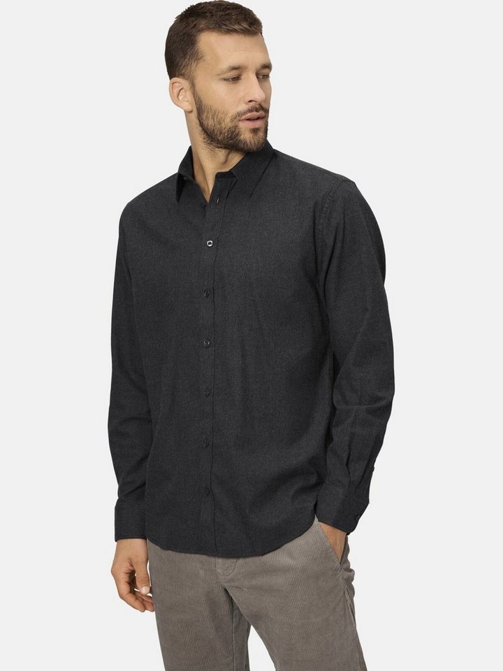 Babista Langarmhemd MILANVENTO in Melange-Optik von Babista