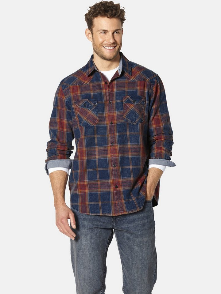 Babista Langarmhemd SANDITORI mit leichtem Wascheffekt von Babista