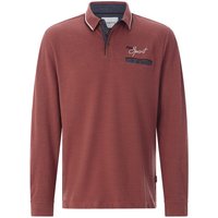 Langarm-Poloshirt VITORIO rot von BABISTA
