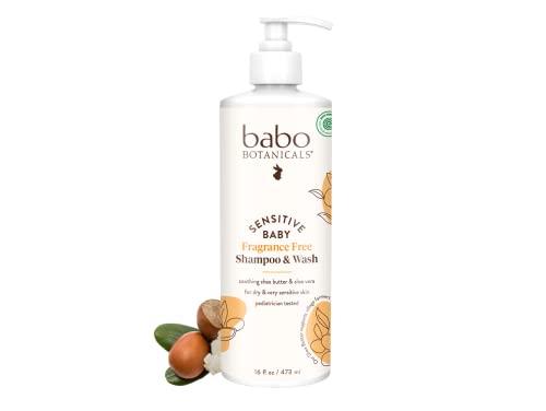 Babo Botanicals Sensitive Baby Shampoo & Wash Fragrance Free, 16 Oz von Babo Botanicals
