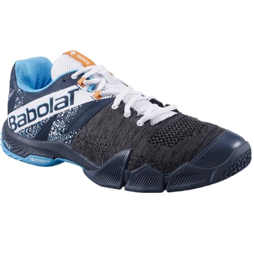 Babolat Herren MOVEA Men Padel Shoes, Grey/Scuba Blue, 40 EU Weit von Babolat