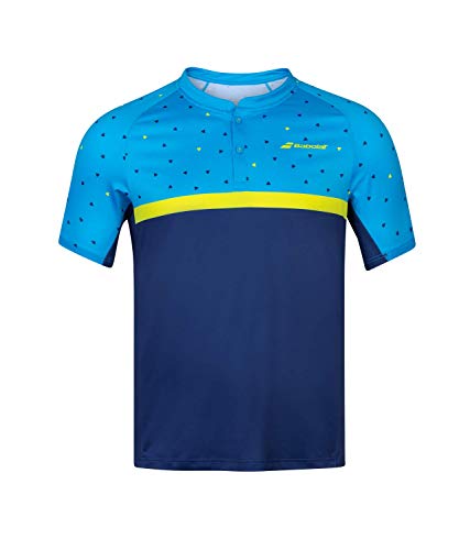 Babolat Herren Poloshirt Polohemd, Blau/Blau (Malibu Blue/Estate Blue), XL von Babolat