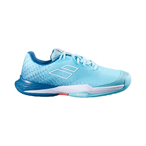 Babolat Kinder Jet Mach 3 Clay Tennisschuhe Sandplatzschuh Hellblau - Blau 36,5 von Babolat