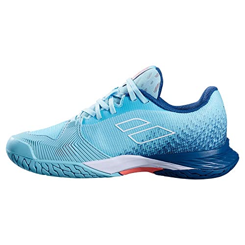 Babolat Kinder Jet Mach 3 Clay Tennisschuhe Sandplatzschuh Hellblau - Blau 38 von Babolat