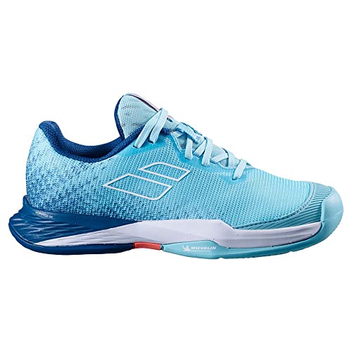 Babolat Kinder Jet Mach 3 Clay Tennisschuhe Sandplatzschuh Hellblau - Blau 40 von Babolat