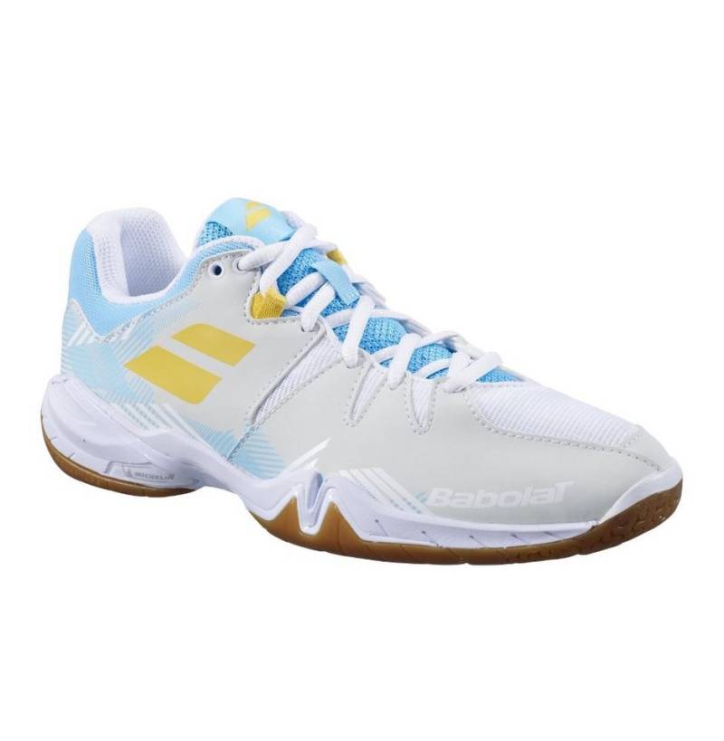 Babolat Shadow Spirit weiss/hellblau Damen Badmintonschuh von Babolat