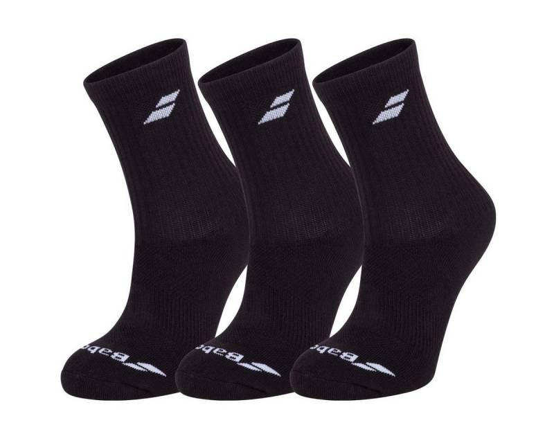 Babolat Sportsocken Crew Classic schwarz Kinder - 3 Paar von Babolat