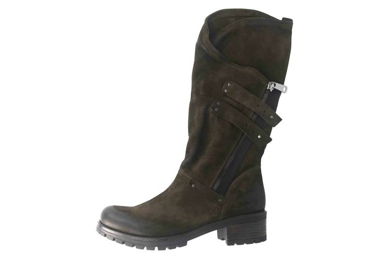 Baboos Stiefel in Übergrößen Oliv 10.04.127 große Damenschuh... Onesize von Baboos