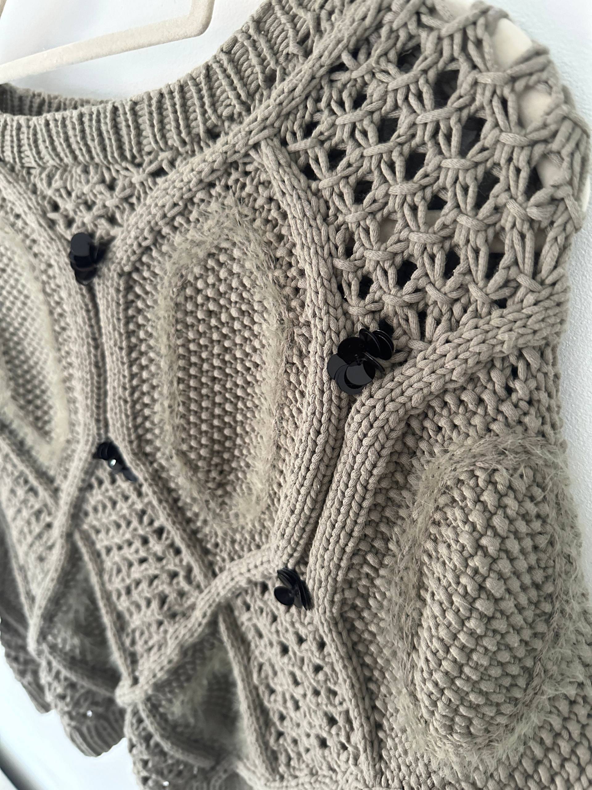 Textured Cotton Pullover, M von BabuliaDE