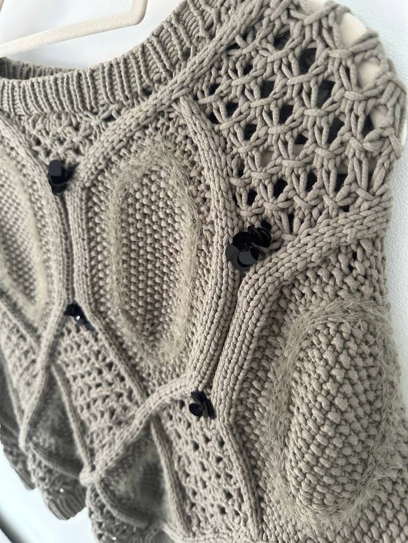 Textured Cotton Pullover, M von BabuliaDE