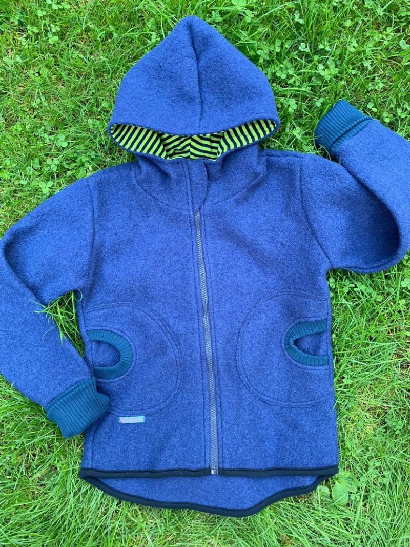 Wollwalk Walkjacke Parka Walk Wolle Jacke 98/104 Babum Wollwalkjacke von BabumDawanda