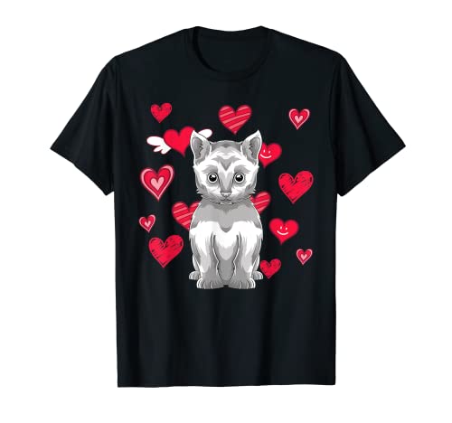 Niedliche Tierfreunde, Kätzchen, Herzen, Baby Katze T-Shirt von Baby Animal Cute Cat Gift