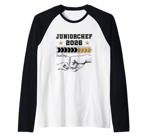 Baby Ankündigung Familie Juniorchef Loading 2026 Eltern Raglan von Baby Ankündigung Familie & Wir werden Eltern