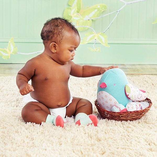 Bitsy Bluebird Plush Plus Bird with Socks for Baby von Baby Aspen
