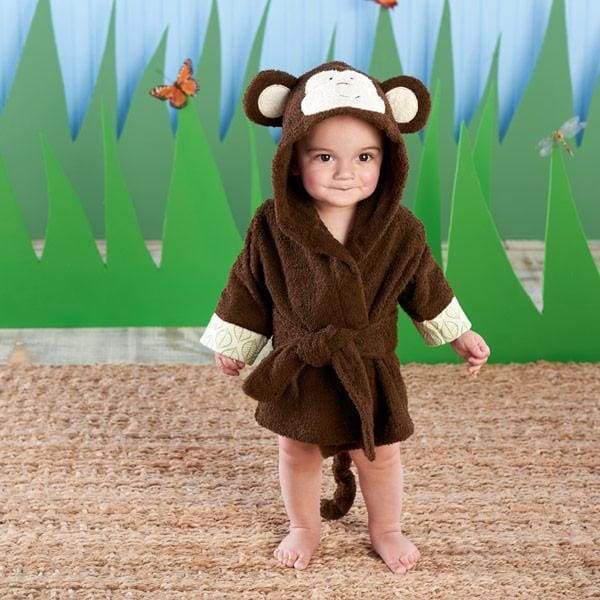 Born to be Wild Monkey Hooded Spa Robe (Personalization Available) von Baby Aspen