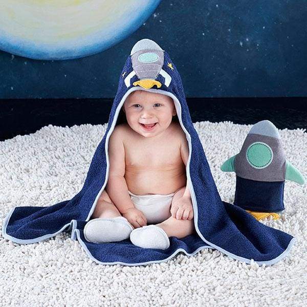 Cosmo Tot Spaceship 4-Piece Bath Time Gift Set von Baby Aspen